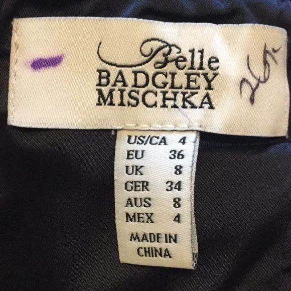 Belle Badgley Mischka Floral Jaquard High Low - Picture 8 of 8